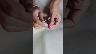 simple si pyari si 💅 nailart banaye ghar par toothpick se nailartshortvideonailberry ytshortsyt [upl. by Potter273]