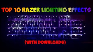 Best Razer Keyboard Lighting EffectsProfiles Huntsman With Downloads [upl. by Kerge]