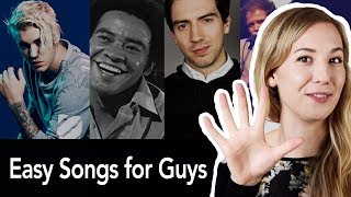 5 Easy Songs to Sing for Guys [upl. by Nadeau]