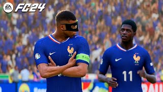 UEFA EURO 2024  France vs Belgium  Round 16 Full Match 4K60FPS [upl. by Higginson215]