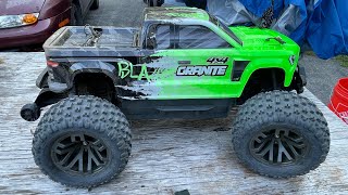 Arrma Granite Running In The Parking Lot On 3s Ovonics 942024 [upl. by Burnard]