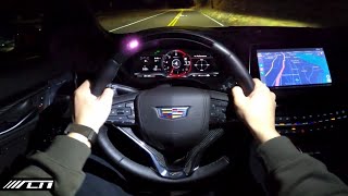 2024 Cadillac CT5 V Series POV Night Drive  Allcarnews [upl. by Fante]