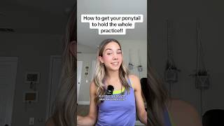 Tips so your ponytail NEVER slips 😝 hairstyle tutorial cheer dance gymnast [upl. by Brenan]