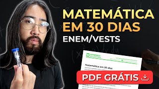 Cronograma de Matemática em 30 dias  Dicas ENEM e FUVEST PDF Grátis [upl. by Elleynad]