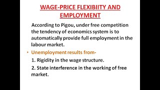 wage price flexibility and employment [upl. by Assiren229]