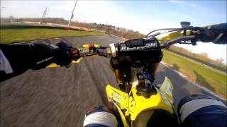 SUZUKI RMZ 450 Highlights Supermoto Borgo Ticino Pista Azzurra [upl. by Irv]