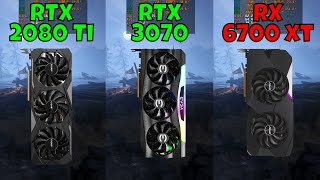 RTX 2080 Ti vs RTX 3070 vs RX 6700 XT Benchmark in 10 Games at 1080p 2024 [upl. by Coveney145]