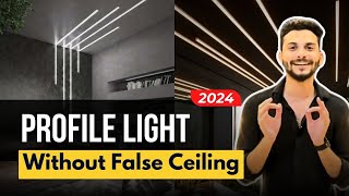 Profile light in ceiling without false ceiling  SAVE MONEY amp TIME  Houme India [upl. by Williamson]