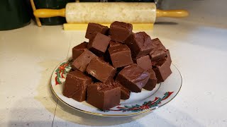 2 Ingredient 2 Minute Chocolate Fudge  No Fail Recipe  The Hillbilly Kitchen [upl. by Publias]