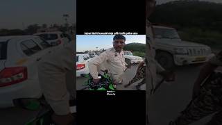 Aalyan Bhai ki ninja zx10r traffic police seize 😱shortsmotovlogbikerridervehicleszx10rvirals [upl. by Notseh531]