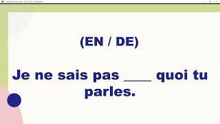 EN ou DE   Exercice  complétez les phrases [upl. by Uyerta]