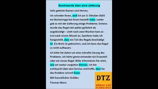 GAST DTZ B1 Briefe schreiben Prüfung B1 Neu 2024 dtz gastdtz gast briefschreiben Brief [upl. by Oravla]