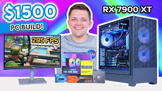 Best 1500 Gaming PC Build 2024 🚀 Full Build Guide ft RX 7900 XT amp Ryzen 7600X [upl. by Potash278]