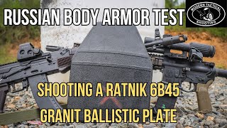 Testing an authentic Russian 6B45 quotGranitquot Ratnik plate against multiple rifle rounds [upl. by Anialahs]