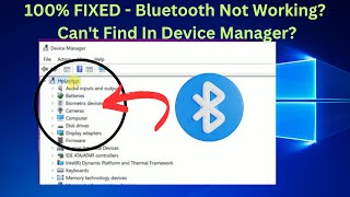 Bluetooth Not Working  Cant Find In Device Manager  Windows 1011 Laptop Computer [upl. by Eirak771]