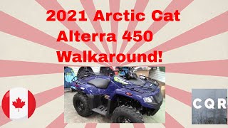 2021 Arctic Cat Alterra 450 Walkaround [upl. by Eireva]