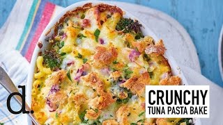 CrunchyMelty Tuna And Broccoli Pasta Bake  delicious Magazine [upl. by Mcclure]