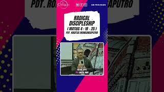 Radical Discipleship  1 Minute Sermon  Pdt Roditus Mangunsaputro [upl. by Ahsinert]