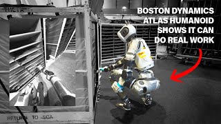 Boston Dynamics demonstrates Atlas humanoid at work [upl. by Mattias]