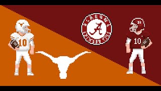 Texas week 13 vs Alabama 2023 College Retro Bowl [upl. by Ilke]