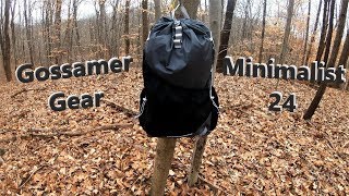 Gossamer Gear Minimalist 24 Daypack Review [upl. by Htebzil356]