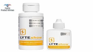 LyteShow Ionic Electrolyte Concentrate for Rapid Rehydration 40 servings [upl. by Akemehs]