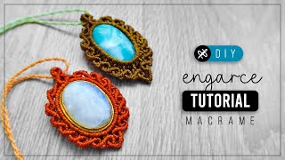 Engarce Diamante 💎Como hacer un collar de hilo con piedra  diy tutorial paso a paso ● necklace 312 [upl. by Acinaj]