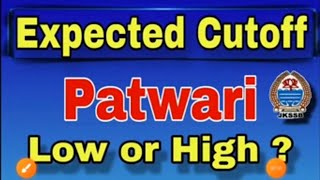 JKSSB PATWARI EXAM CUT OFF [upl. by Tasha]