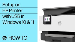 How to Set Up an HP Printer using a USB Connection in Windows 10 or 11  HP Printers  HP Support [upl. by Rhetta]