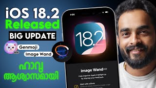 iOS 182 Beta 2 Released  What’s New  Battery Intelligence  Image Playground Malayalam [upl. by Anahsit]