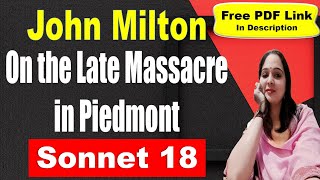 On the Late Massacre in Piedmont by John Milton [upl. by Sanferd277]