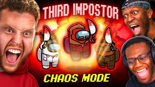 SIDEMEN AMONG US CHAOS MODE BUT THERE’S A THIRD IMPOSTER ROLE [upl. by Ennahs]