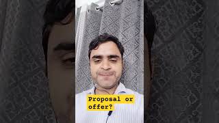 Meaning of offer or proposal as per Indian Contract Act 1872  Law [upl. by Anatol]