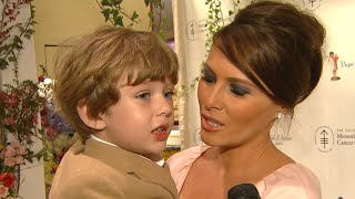 Hear Barron Trump Speak in RARE Childhood Interview  ET Vault Unlocked [upl. by Montana]