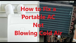 Fix a Portable AC Conditioner Hisense not blowing cold air Possible causes and fix portableac [upl. by Faye]