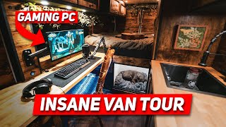 The Ultimate VANLIFE GAMING Van Tour  Ram Promaster [upl. by Poore]