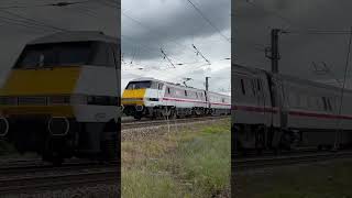 LNER 82223 amp 91130  NewarkonTrent 250524 lner intercity225 class91 newark train trains [upl. by Eslek]