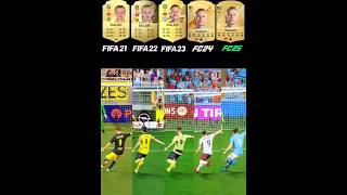 Evolution Of Haaland  Penalty Kicks From FIFA 21 To FC 25 penaltykick shorts erlinghaaland [upl. by Tabb]