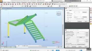 TUT0ROBOT STRUCTURAL ANALYSIS MODELISATION DUN ESCALIER METALLIQUE [upl. by Niar]