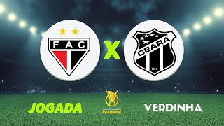 FERROVIÁRIO X CEARÁ AO VIVO CAMPEONATO CEARENSE  09032024 [upl. by Maples660]