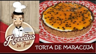 Receita Torta de Maracujá com chocolate 5 Receitas de Pai [upl. by Notsuh]