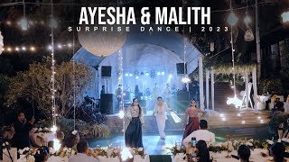 SURPRISE DANCE  2023  AYESHA amp MALITH [upl. by Ahso]