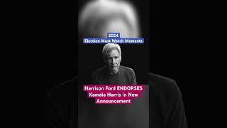 Harrison Ford ENDORSES Kamala Harris 2024 shorts [upl. by Quiteri]