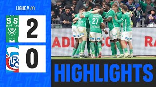 SaintÉtienne se RELANCE contre Strasbourg  10ème journée  Ligue 1 McDonalds 2425 [upl. by Ilocin]