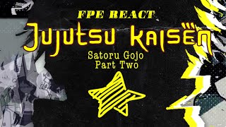 FPE React Gojo as the new teacher  Shibuya Incident 2  JJK x FPE [upl. by Yauqram]