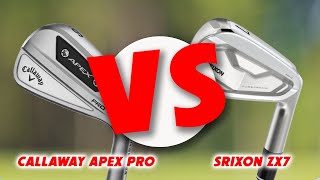 Callaway Apex Pro vs Srixon ZX7 [upl. by Aicnetroh]