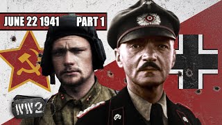 096a  Operation Barbarossa  Biggest Land Invasion in History  WW2  June 22 1941 [upl. by Oneg]