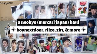 ☼ a neokyo haul mercari japan ☀︎ boynextdoor riize zerobaseone amp more ☼ [upl. by Aizahs]