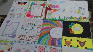 Envelope decoration ideas for school resultportfolios envelope design [upl. by Clarice977]