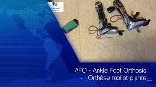 Ankle foot orthosis  Orthèse mollet plante  HD [upl. by Refitsirhc]